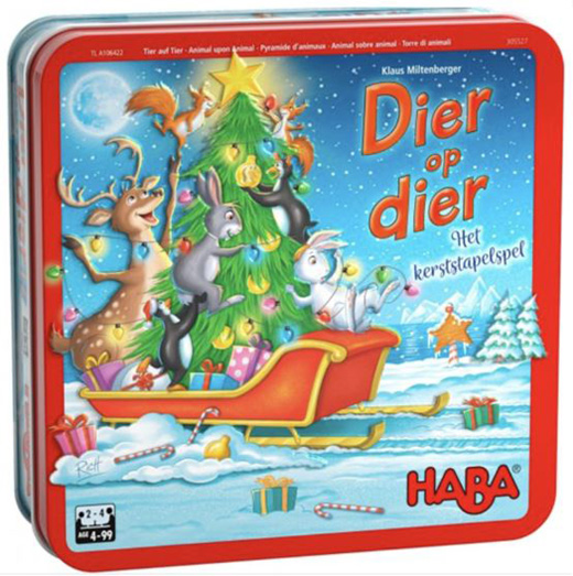 Dier op Dier Kerststapelspel